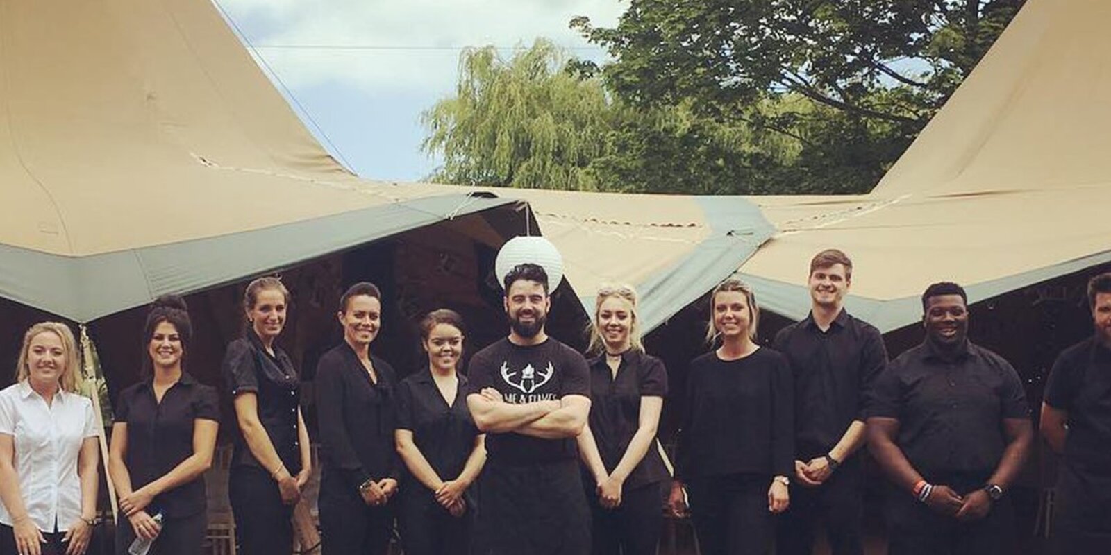 Game and Flames team at event